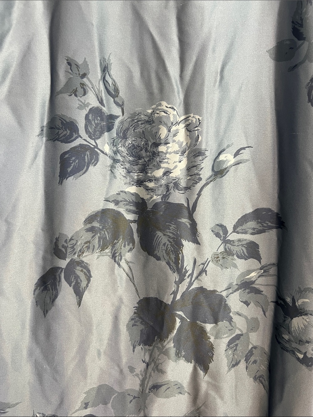Reformation Blue Floral Satin Slip Gown - Picture 11 of 16